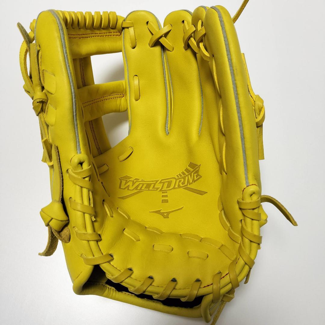 ✨未使用✨MIZUNO 軟式グローブ WILL DRIVE イエロー 野球