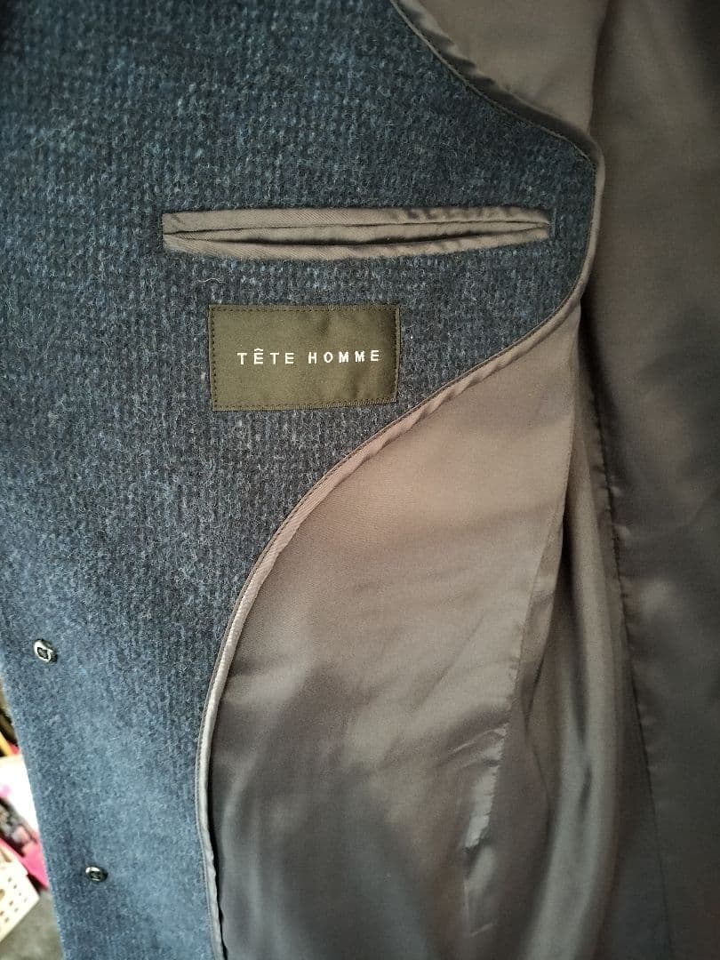 テットオム　カシミア混スタンドコート【Ｌ〜XL】