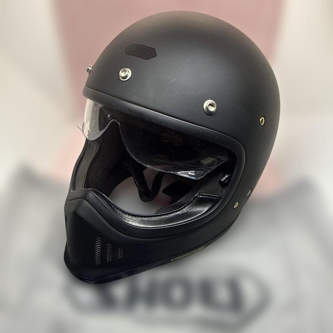 SHOEI EXzero 61cmXL マットブラック ミラーゴーグル付 美品