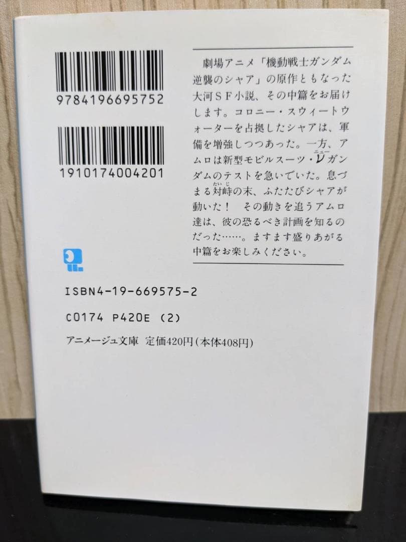 ★背表紙揃い★【アニメージュ文庫版（旧版）】機動戦士ガンダム逆襲のシャア 全３巻