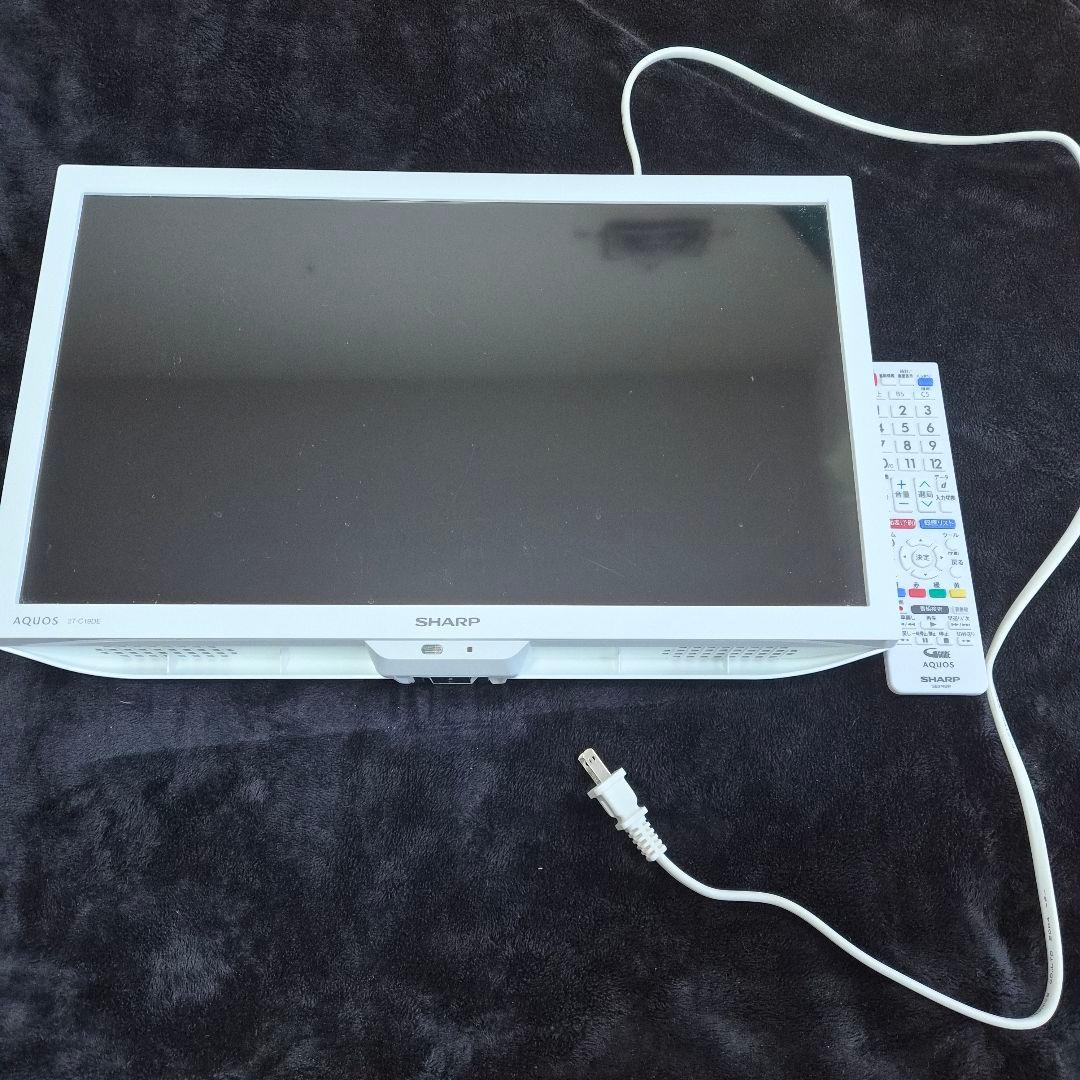 テレビ　シャープ AQUOS 2T-C19DE-W