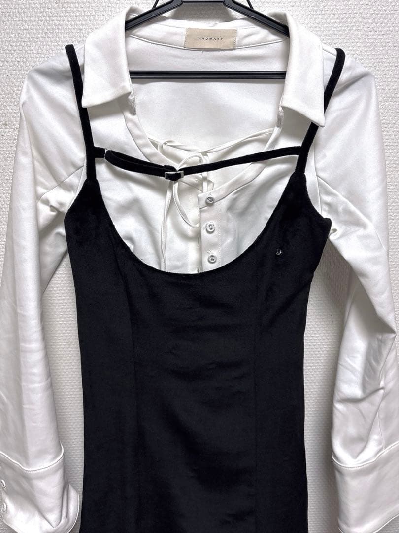 も*す様 andmary Betty velour mini dress bei