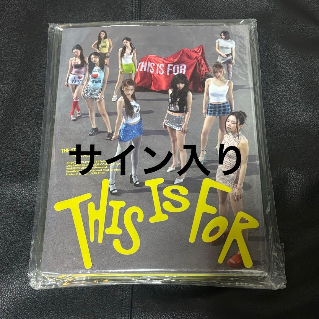 TWICE THIS IS FOR 新品未開封 直筆サイン ポストカード