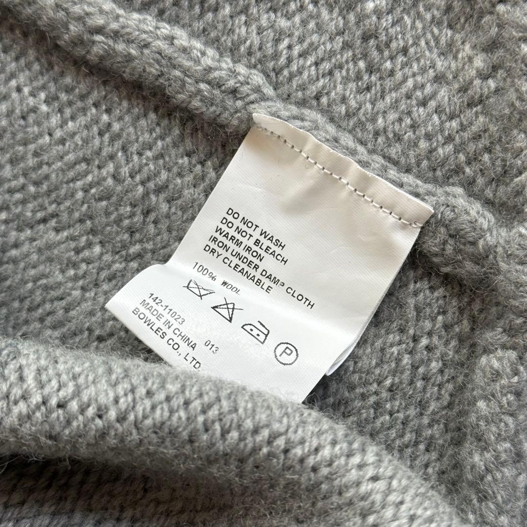 【美品✨】HYKE ニットポンチョ　厚手　アウター　タートルネック　グレー