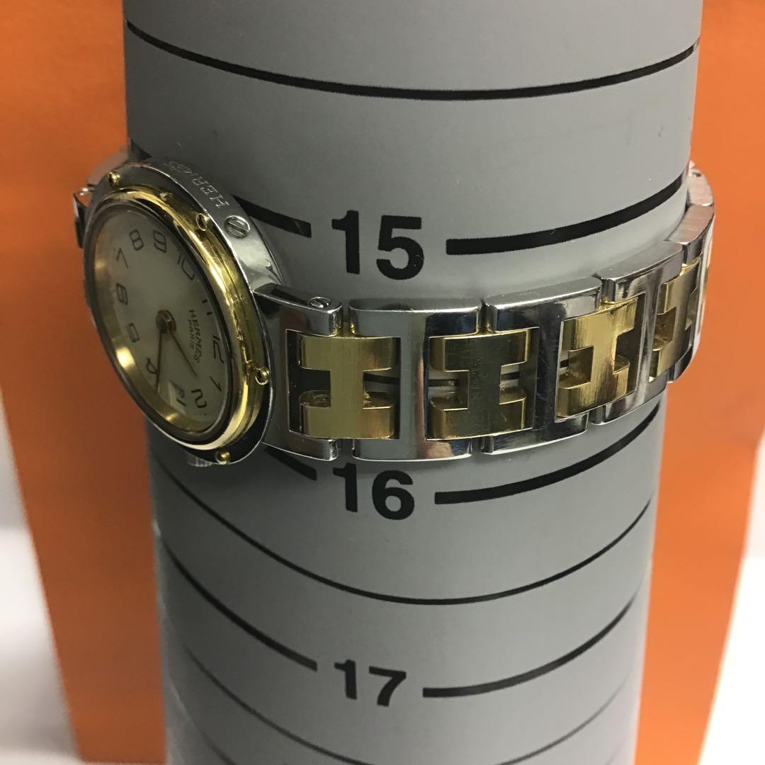 ❣️HERMES エルメス❣️クリッパーレディースクォーツ腕時計 ゴールド/シルバー