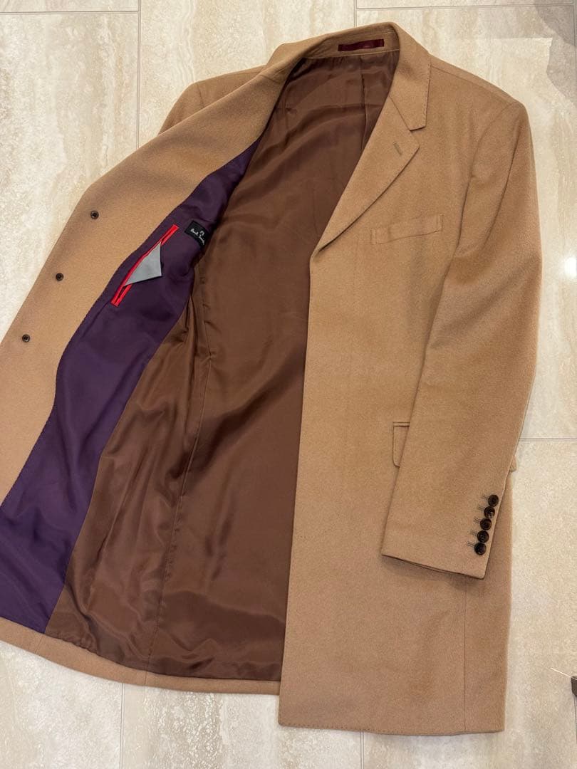 【カシミア100%】Paul Smith チェスターコート ベージュ