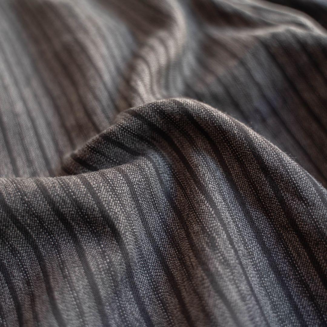 80s vintage 東ドイツ製 ツータック ストライプ ワイドスラックス