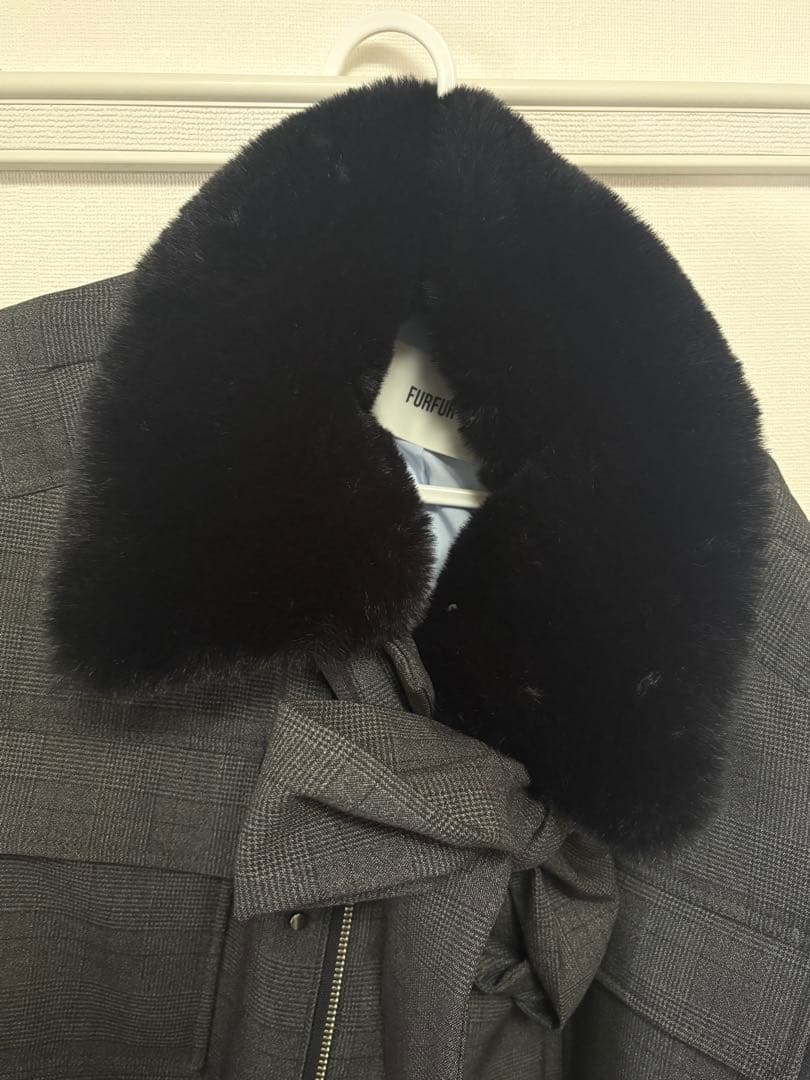 FURFUR ボウタイ アウター ジャケット チェック