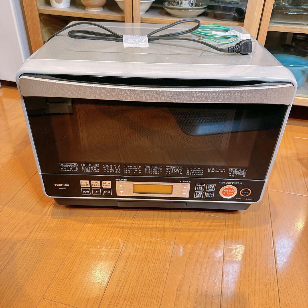 【東芝】石窯ドーム　電子オーブンレンジ　ER-KD8（H）2013年モデル