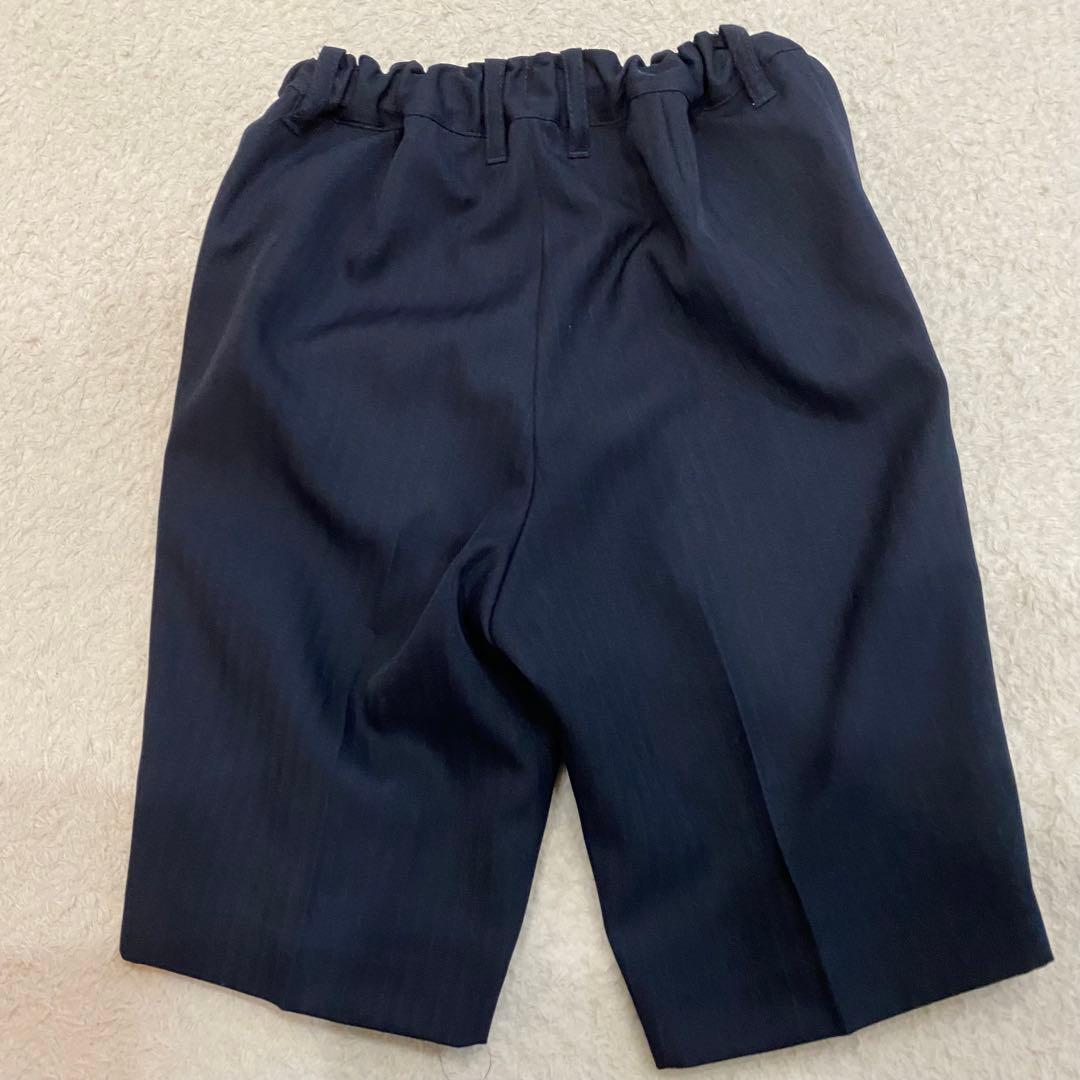 【美品】ビームスデザイン　フォーマルスーツ セットアップ ネイビー 120 4点