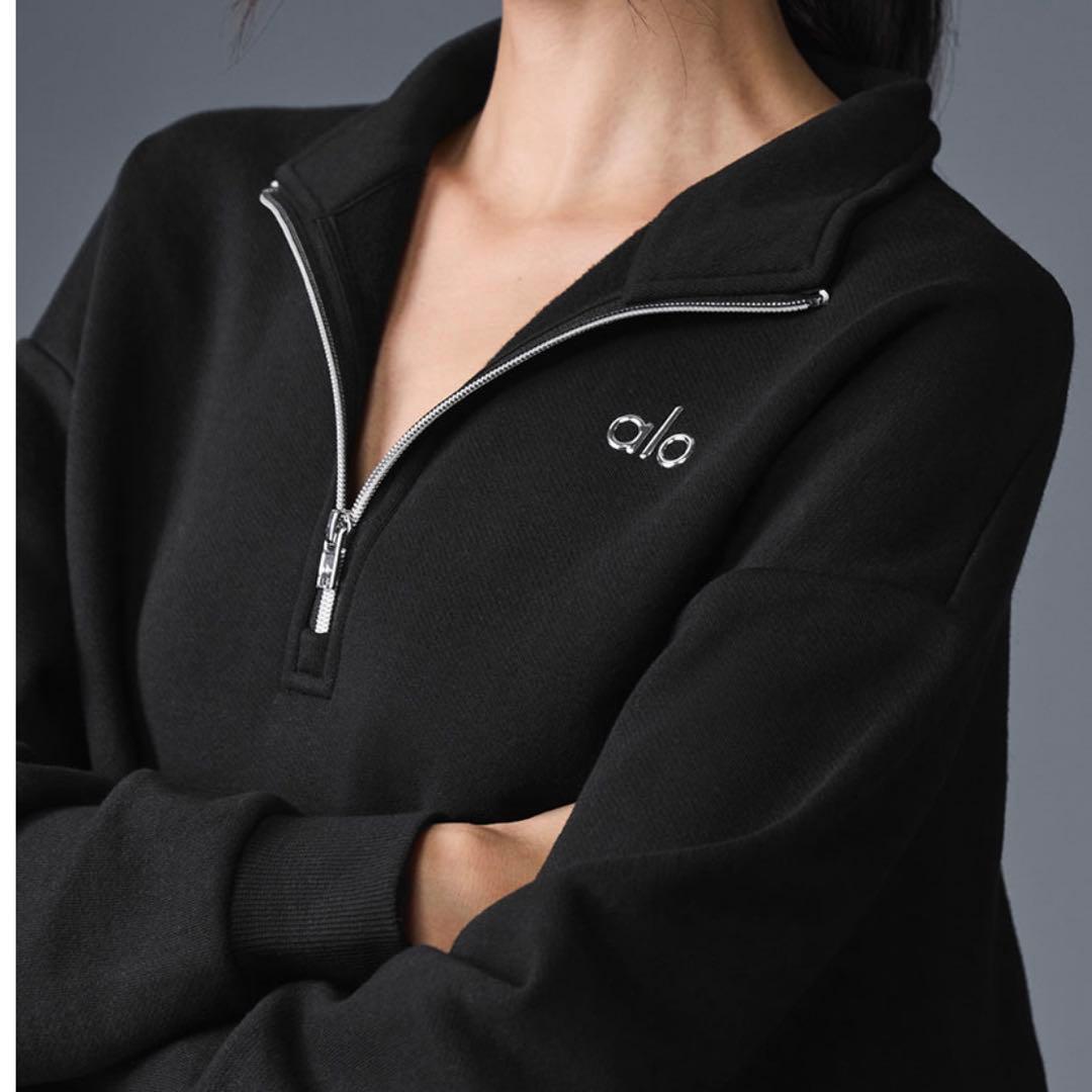 【美品/人気】Alo Yoga アローヨガ 定番 1/4 ジップ プルオーバー