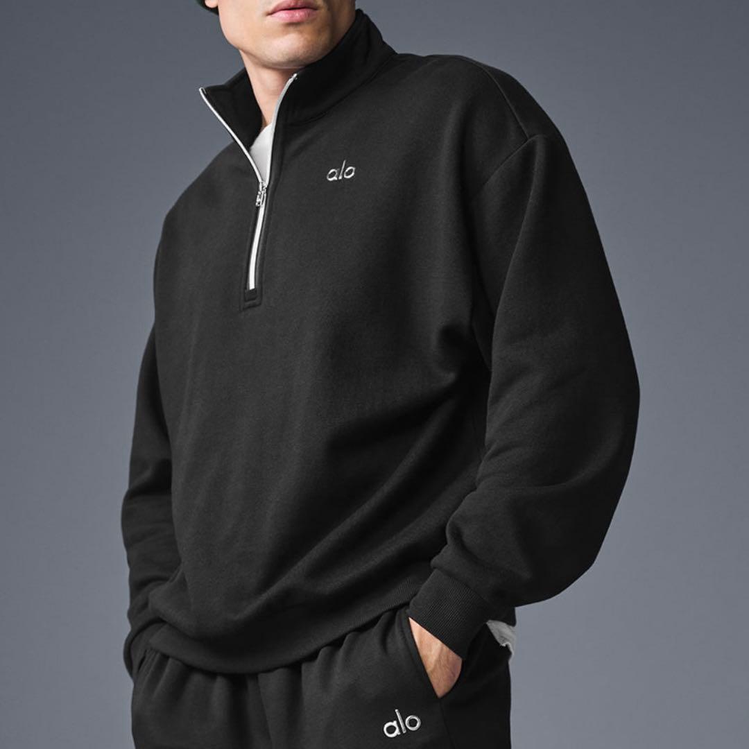 【美品/人気】Alo Yoga アローヨガ 定番 1/4 ジップ プルオーバー