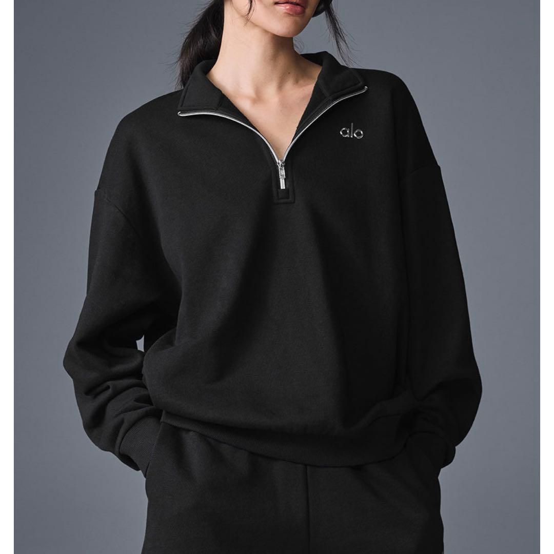【美品/人気】Alo Yoga アローヨガ 定番 1/4 ジップ プルオーバー