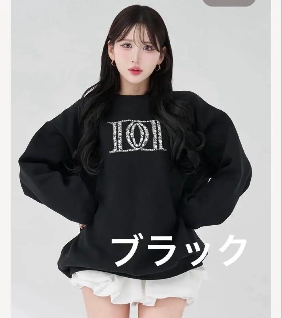 Darich ダーリッチ　ロゴビジュースウェットプルオーバー　ブラック