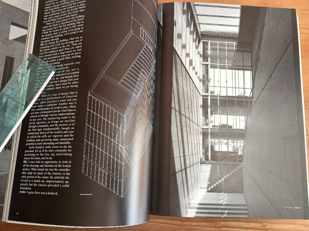 安藤忠雄 直筆手紙+サイン+イラスト入り GA DOCOMENT EXTRA