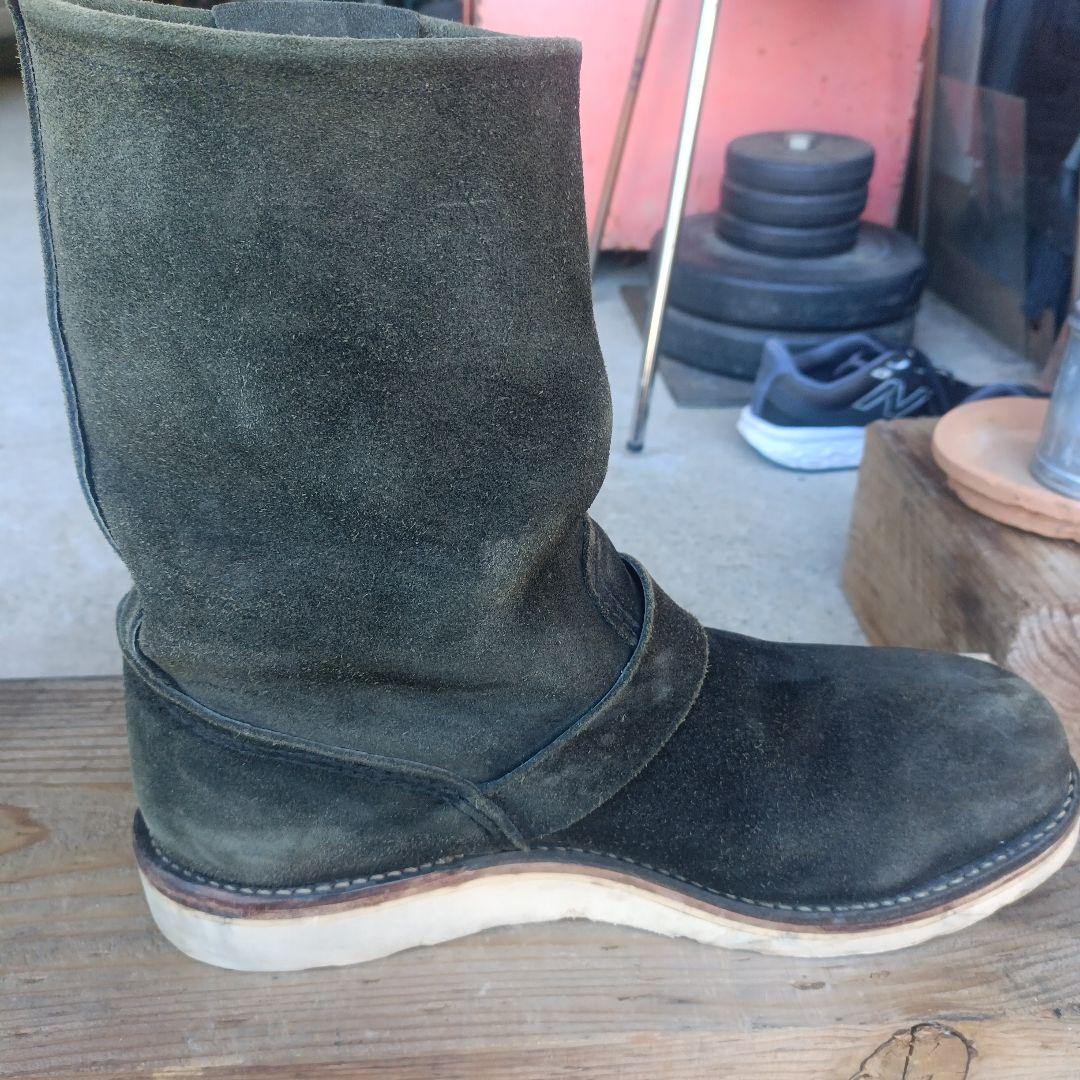 レッドウィング　REDWING エンジニアブーツ　スエード　ブラック