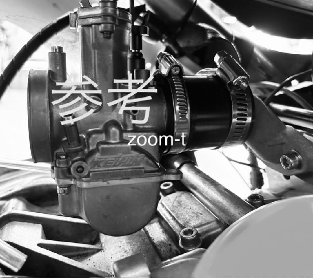 @E 40%増　ズーマー　CVK,PE,PWK,OKO水平取付けインマニ