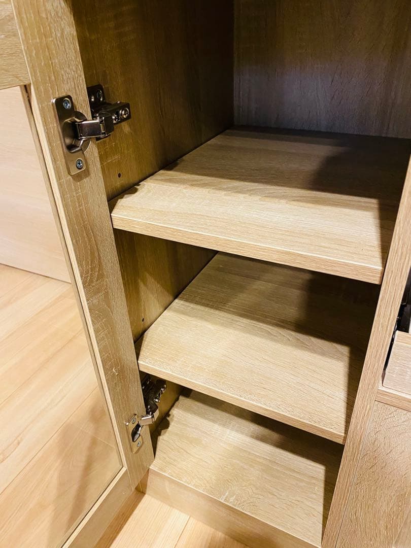 プラム　レンジ台（2口コンセントあり）