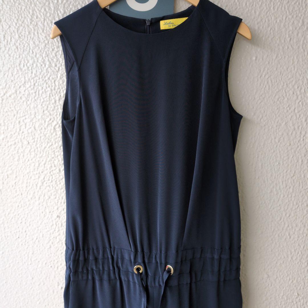 《美品！！レリアン✖BY中村江里子》オールインワン　サロペット　11号　ネイビー