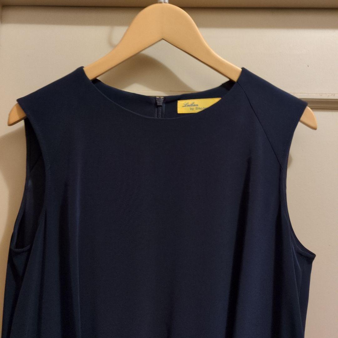 《美品！！レリアン✖BY中村江里子》オールインワン　サロペット　11号　ネイビー