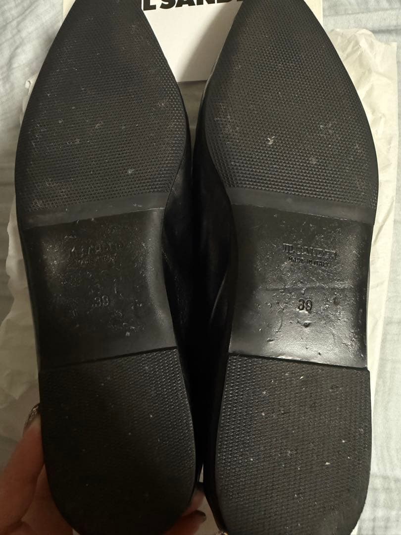 ★美品・最終値下げ★JIL SANDER バレリーナスリッポン 39 ブラック