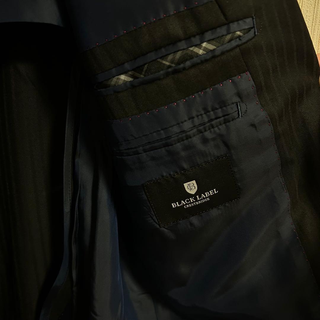 BLACK LABEL CRESTBRIDGE 黒 ビジネススーツ セットアップ