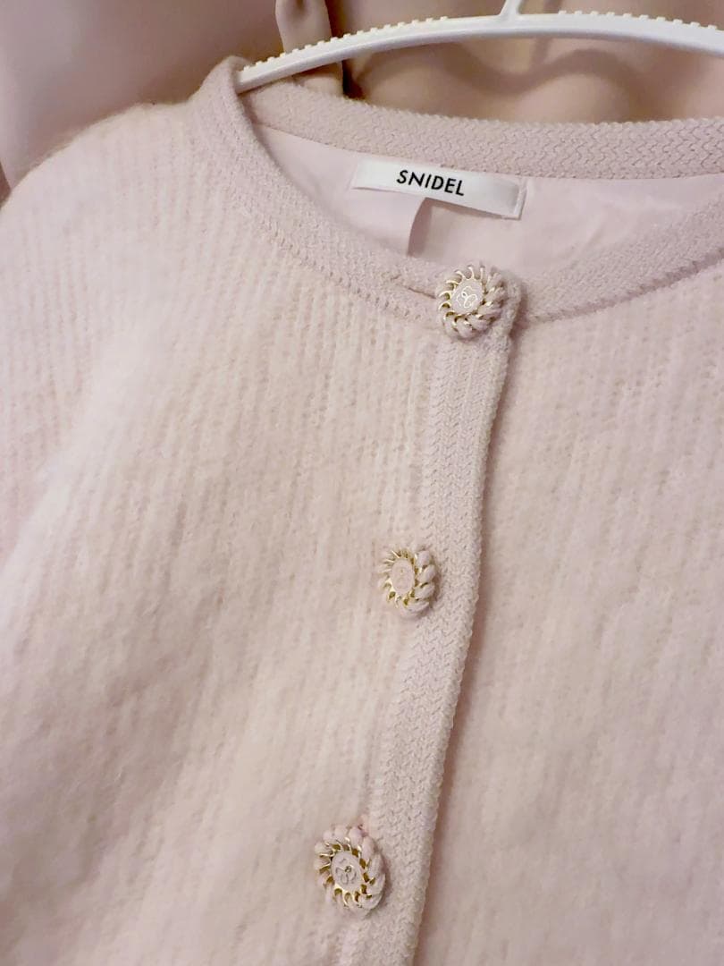 【限定値下げ中】Sustainaファーライクニットジャケット PNK