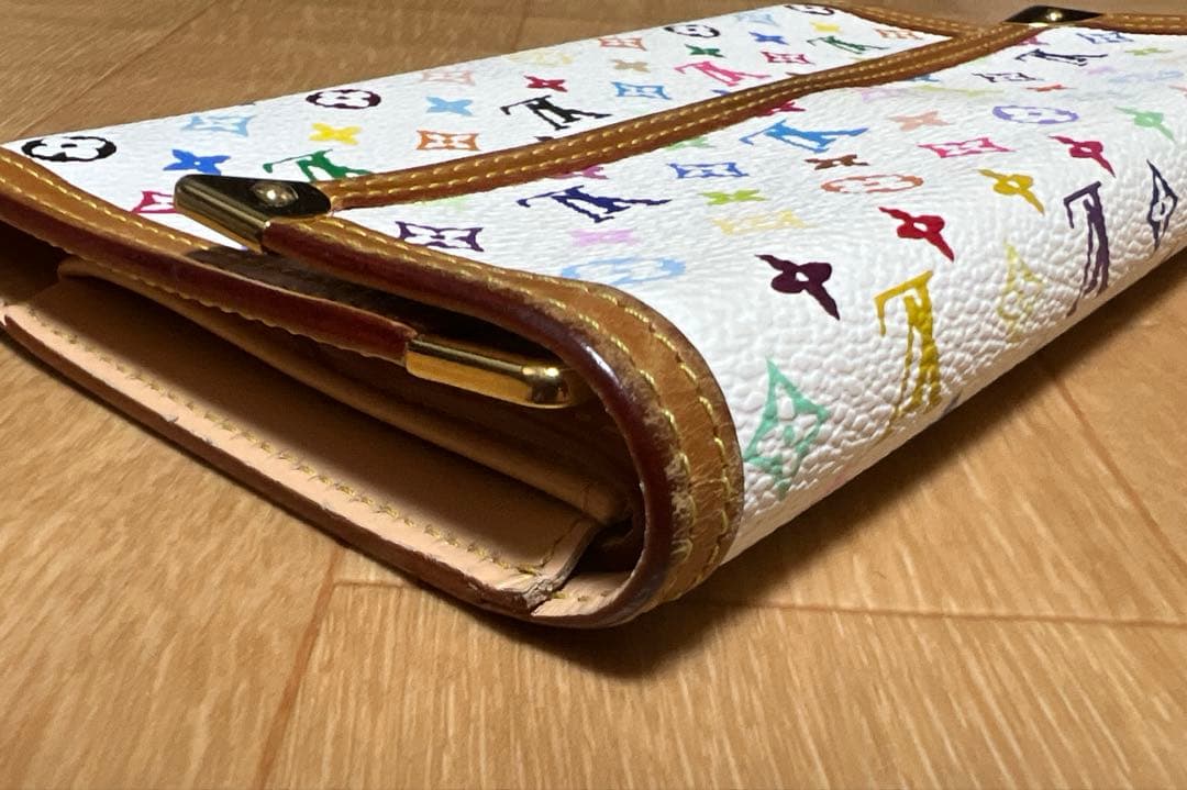LOUIS VUITTON マルチカラーホワイト長財布