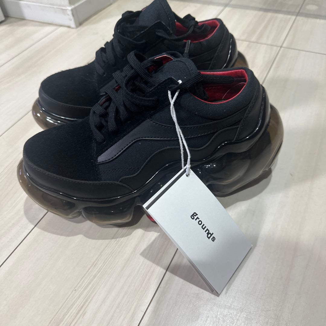 カジュアルスニーカー 黒/赤