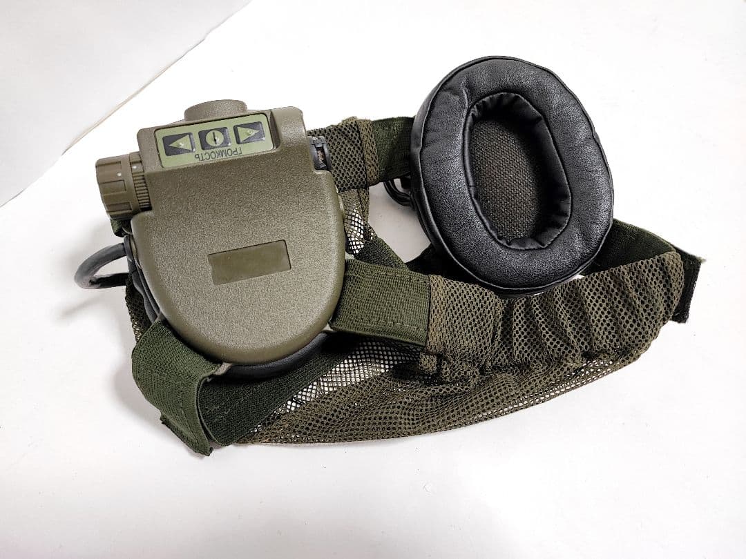 ロシア軍 実物 GSSh-01 6M2 イヤーマフ OD グリーン