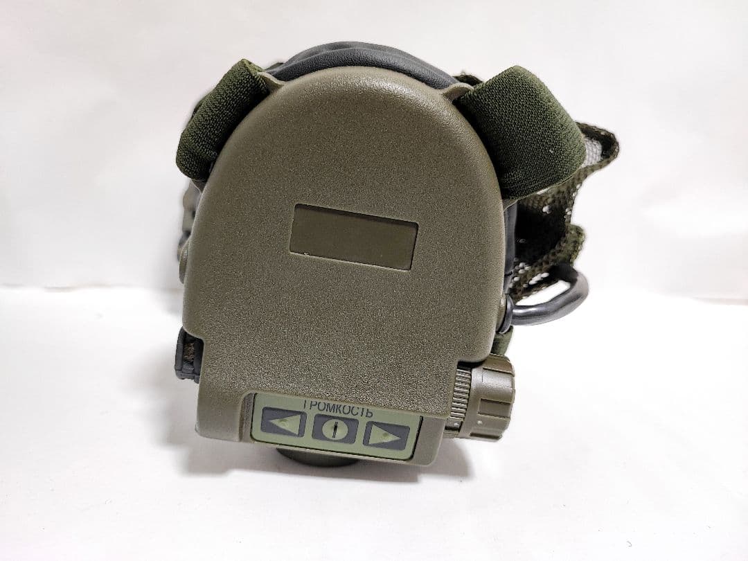 ロシア軍 実物 GSSh-01 6M2 イヤーマフ OD グリーン