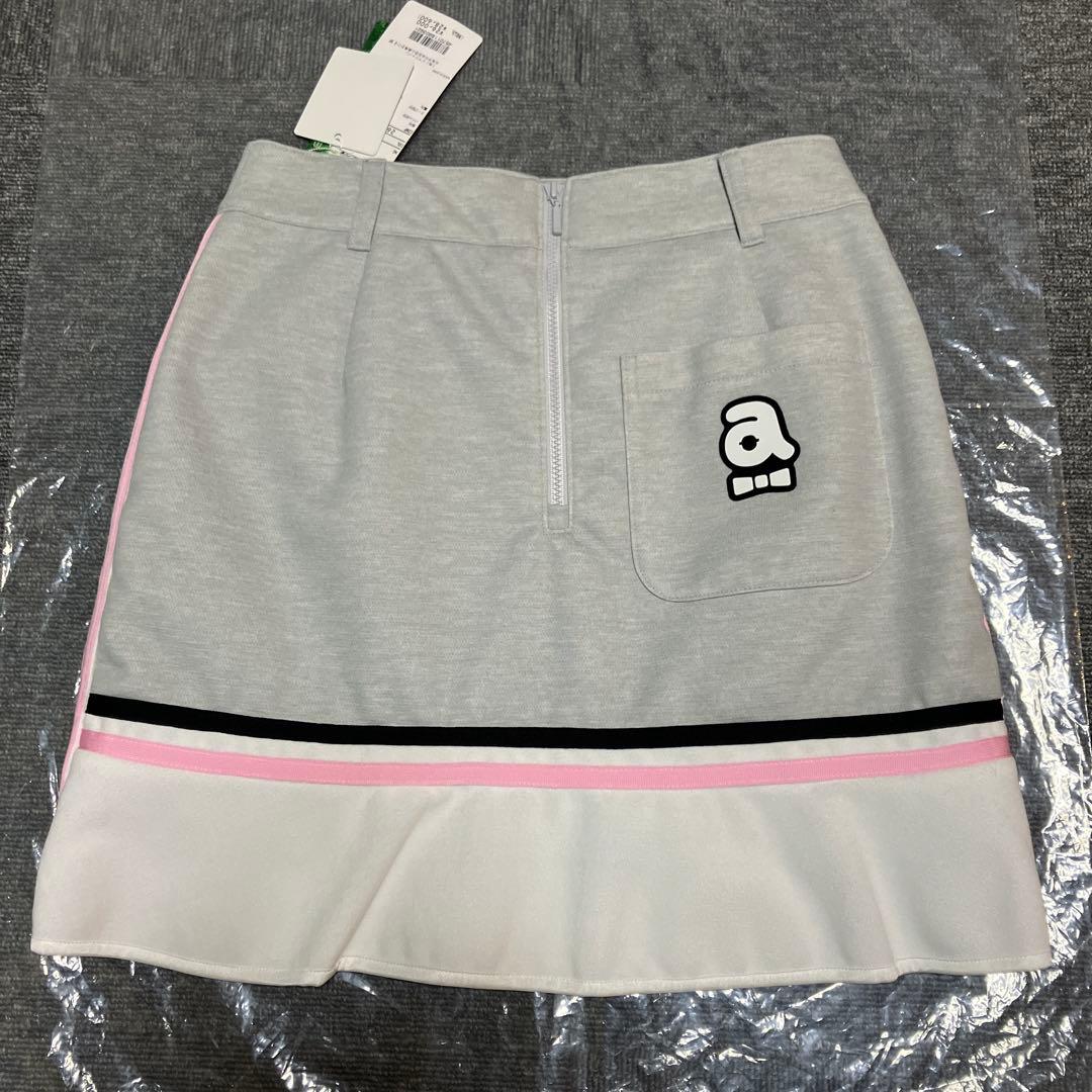 28600円　新品未使用　archivio グレー サイドストライプ スカート