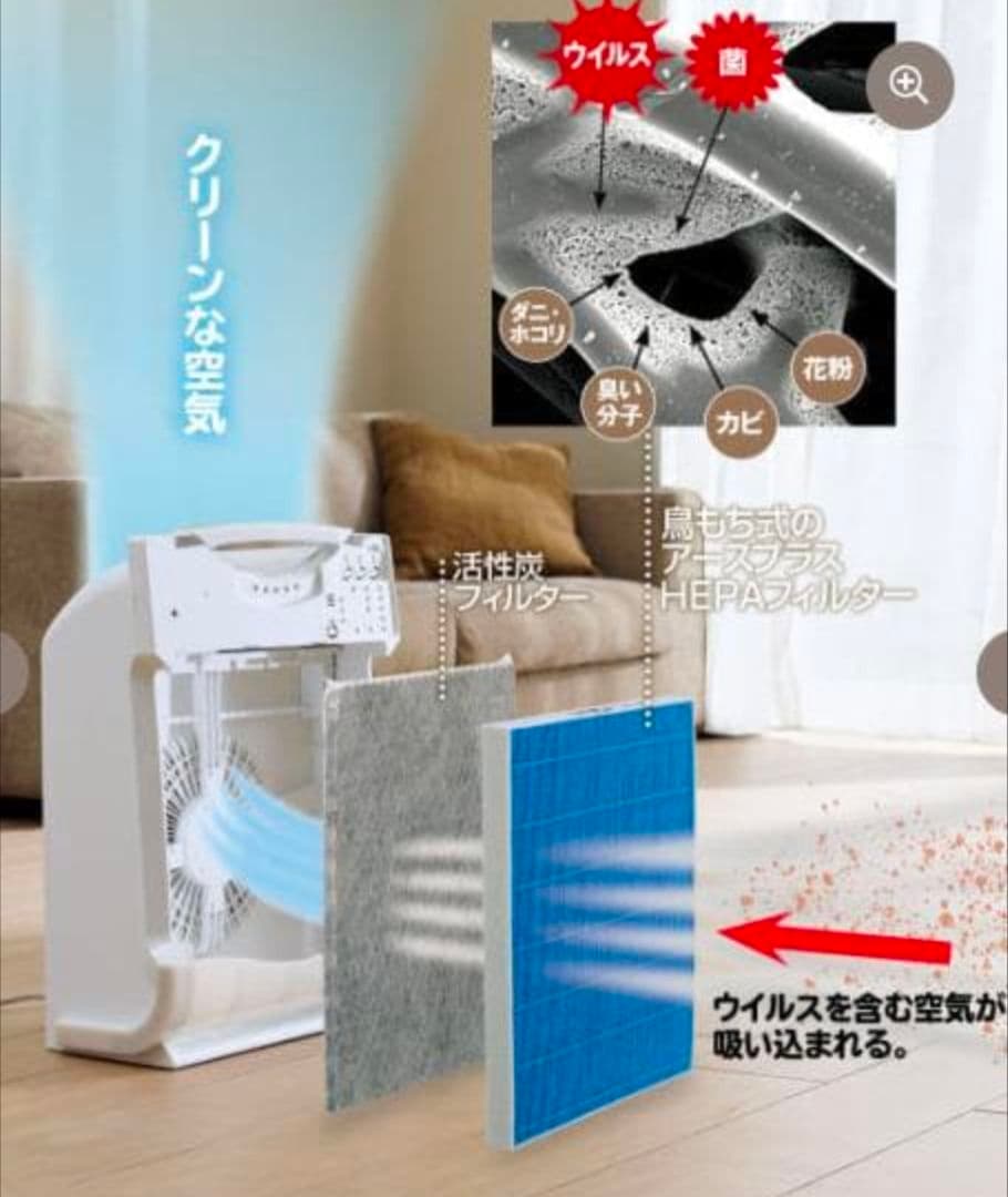 カチャチャ アースプラス 空気清浄機【新品】 e+ eA-415J