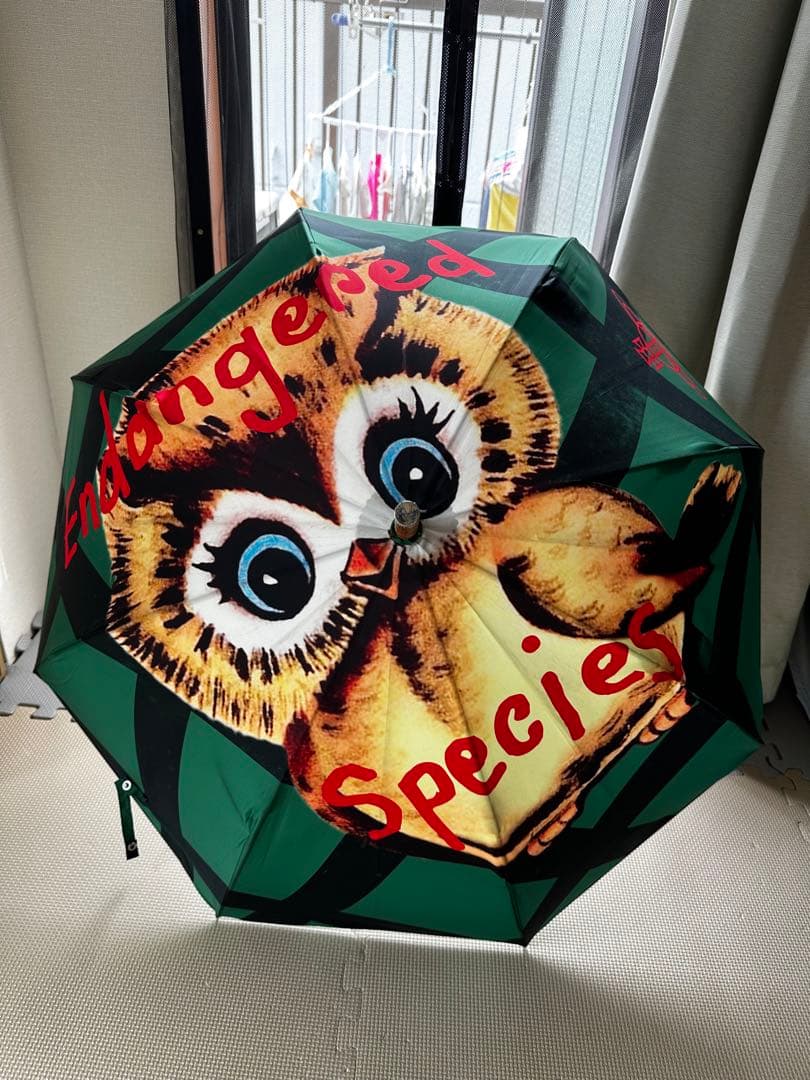 ビンテージ品　ヴィヴィアンウエストウッド　フクロウプリント　OWLモチ－フ傘