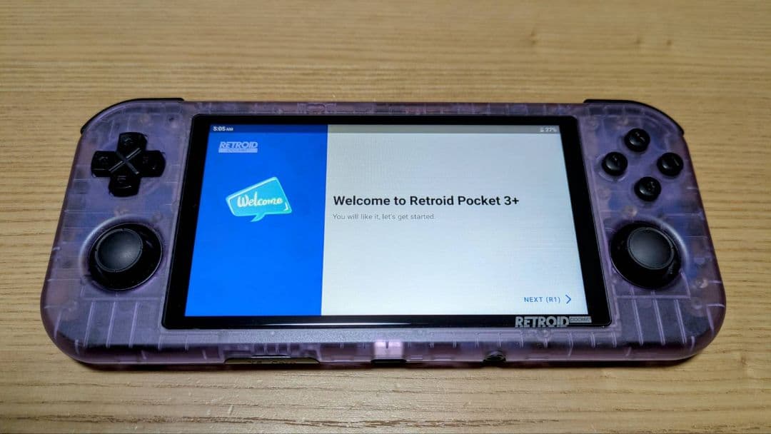 Retroid Pocket 3+ クリアパープル