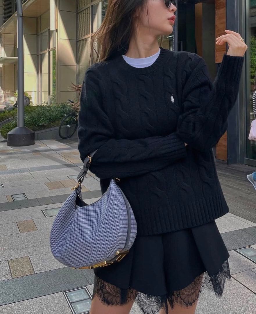 セルフポートレイト レース ハイウェストショートパンツ 加治ひとみさん着用