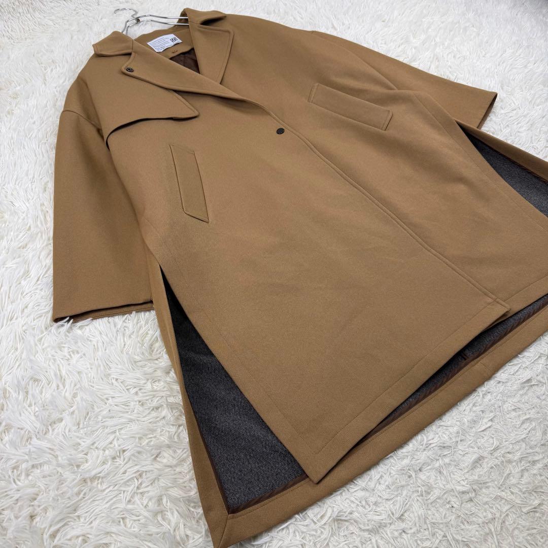 美品 PACCIONE ナノヒーティングトレンチ風コート ライナー付き キャメル