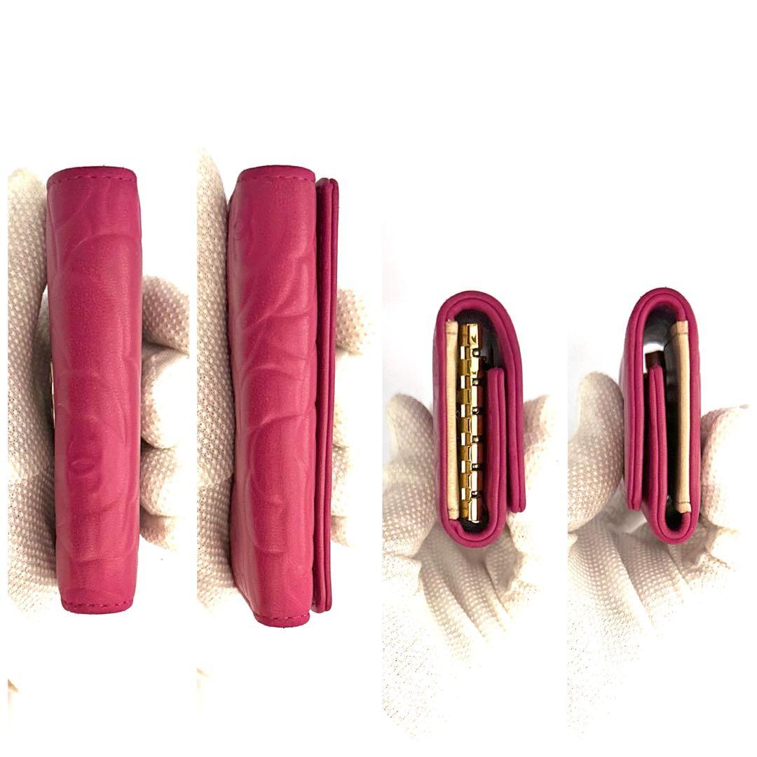 値下不可‼️【視線を奪う‼️大人可愛い‼️】CHANEL カメリア　キーケース　6連