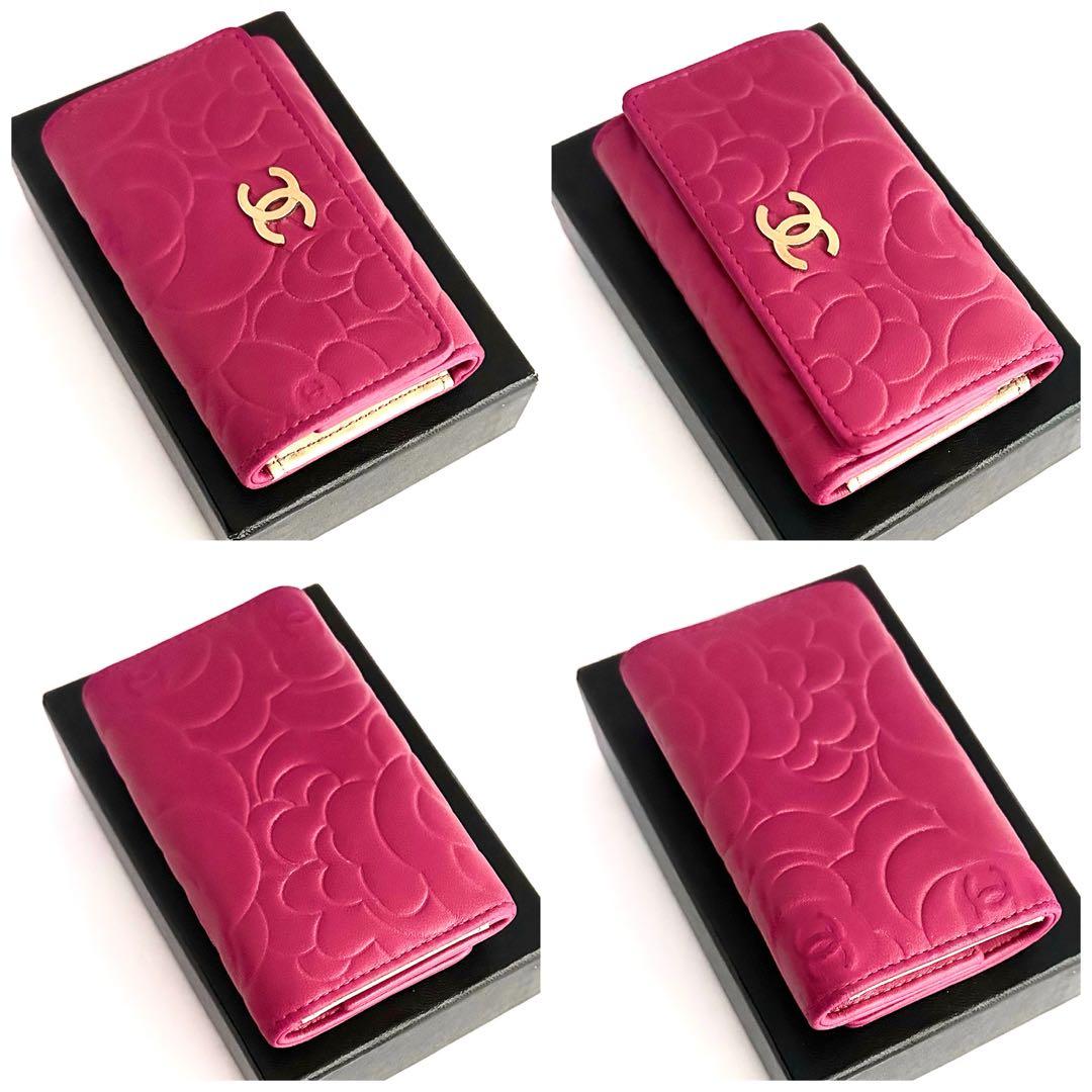 値下不可‼️【視線を奪う‼️大人可愛い‼️】CHANEL カメリア　キーケース　6連