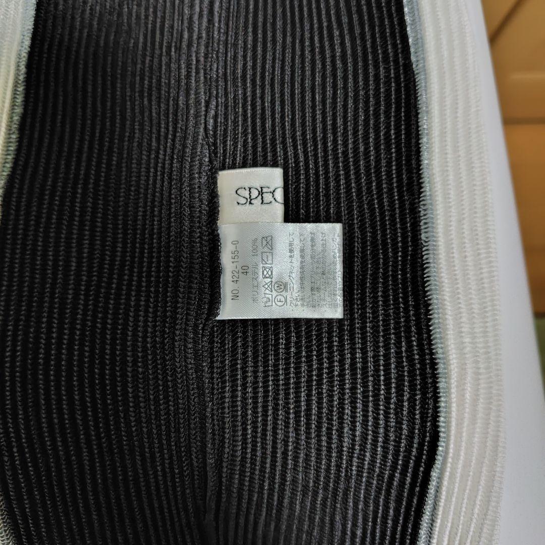 SPECCIOハイネックプルオーバー　長袖シャトルプリーツ切替チュニック