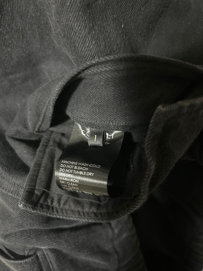 は*ん様 COMOLI 25SS ブラックドリル6Pパンツ　size1