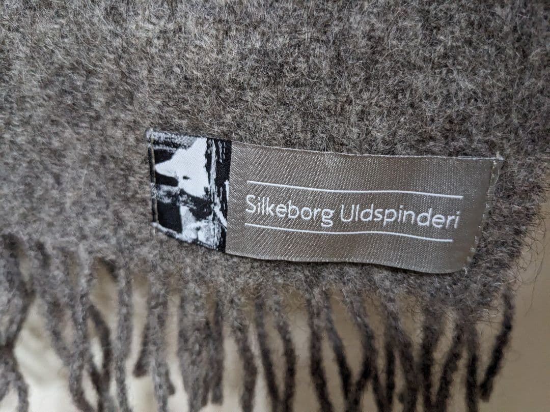 Silkeborg Uldspinderi　ウール　ブランケット　グレー　新品