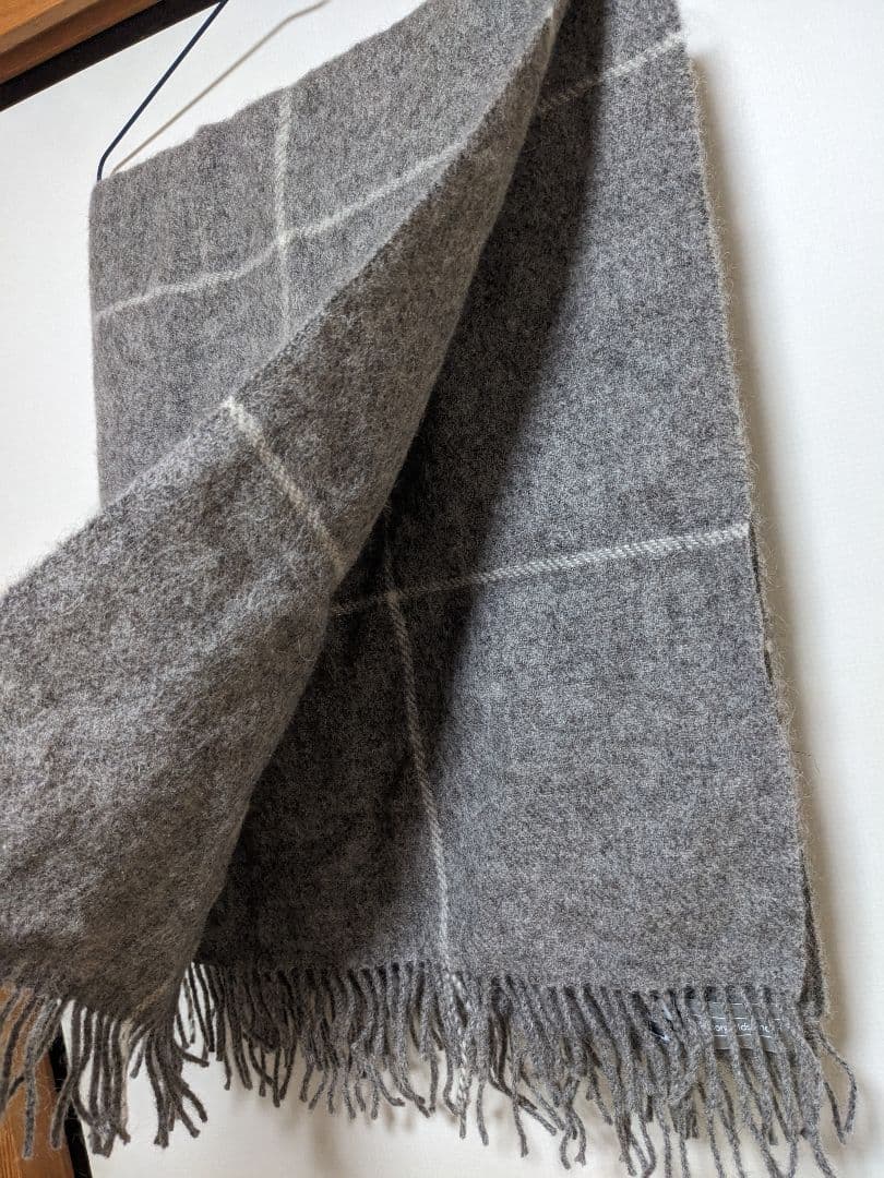 Silkeborg Uldspinderi　ウール　ブランケット　グレー　新品