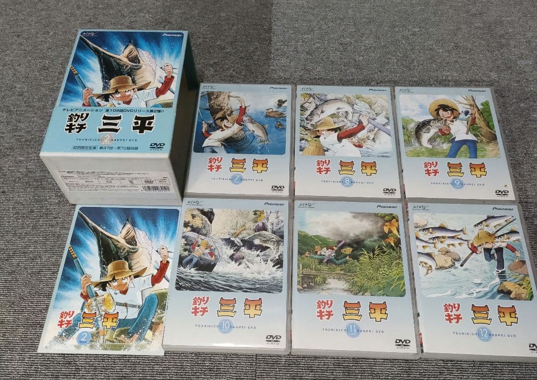 アニメ　釣りキチ三平 DVDBOX 全３巻セット　１０９話完結　矢口高雄