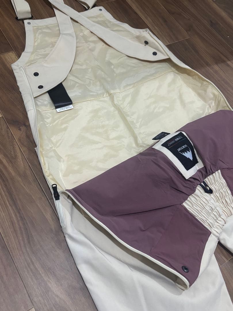 【BURTON】ビブパンツ M クリーム色