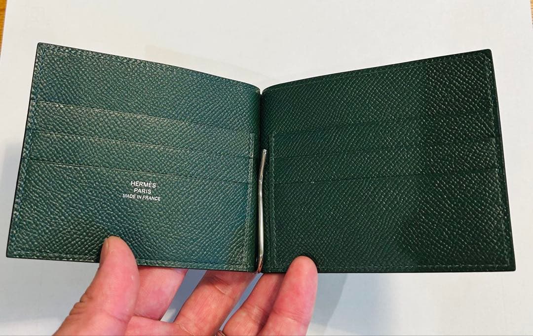 HERMES ポーカー マネークリップ　美品　正規品　T刻印　箱付き