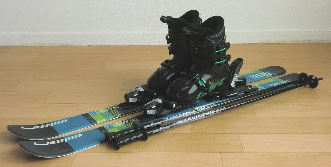 ■■送料無料■ELAN＋Hart■子供用スキー4点セット■110/21■WAX■