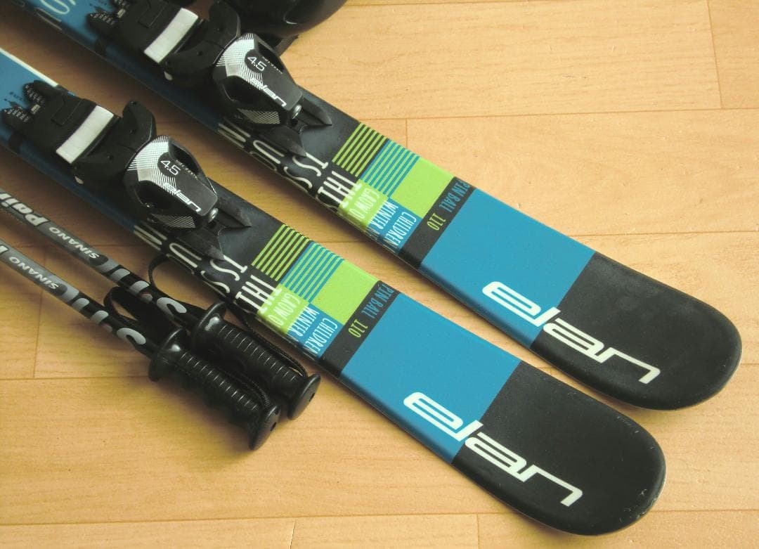 ■■送料無料■ELAN＋Hart■子供用スキー4点セット■110/21■WAX■