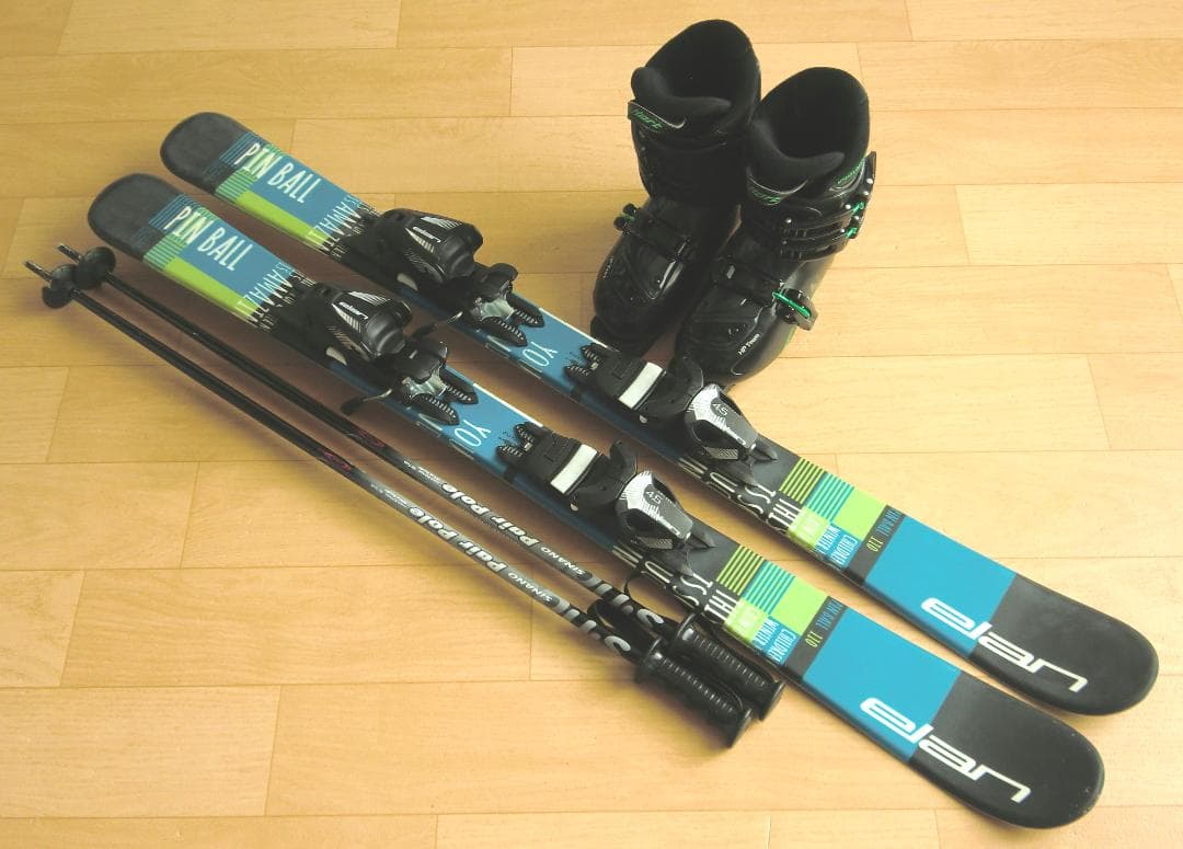 ■■送料無料■ELAN＋Hart■子供用スキー4点セット■110/21■WAX■