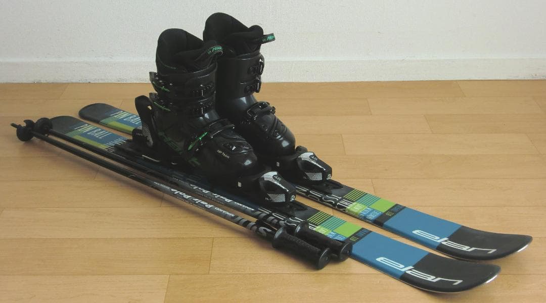 ■■送料無料■ELAN＋Hart■子供用スキー4点セット■110/21■WAX■